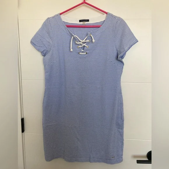 Tommy Hilfiger | Dresses | Nautica Womens Blue Striped Dress | Poshmark